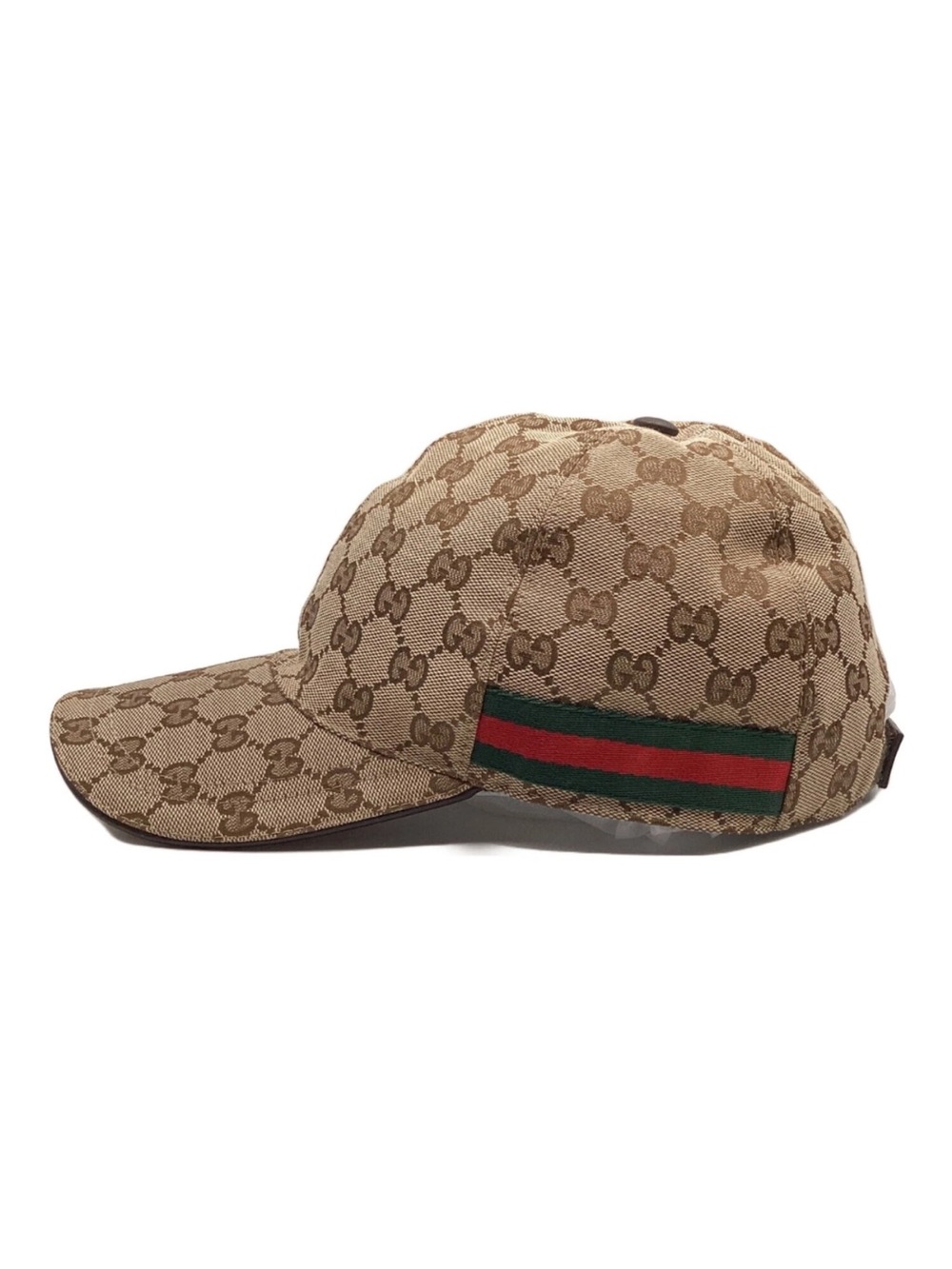 Gucci Hat Cap Baseball Cap XL 60cm GG Sherry Line Beige Men's Authentic
